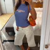 Sport Baby Tee - Blue